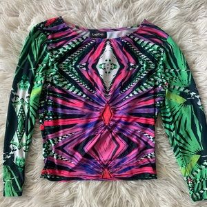BEBE Colorful top